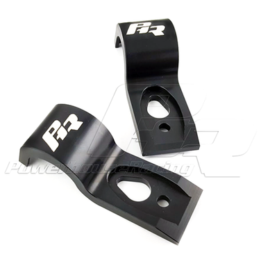 Power House Racing - PHR Billet Radiator Support Brackets for MKIV - Black - PHR 01010816.B
