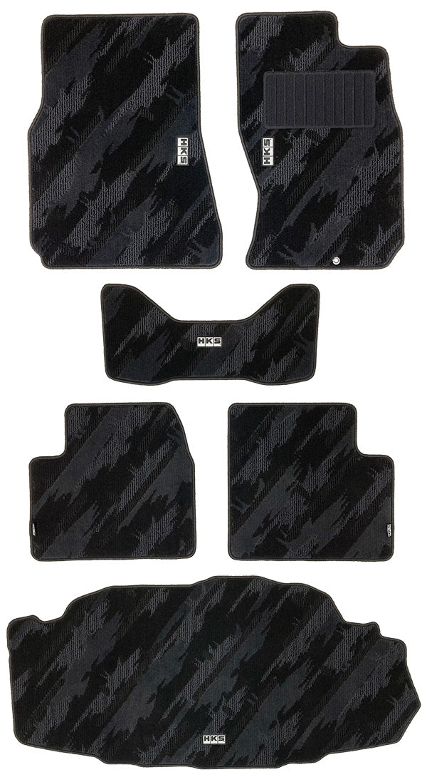 HKS oil color floor mat set for Nissan Skyline GT-R BNR34, 53001-AN026