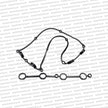 Genuine Nissan S14 KA24DE Valve cover gasket set 13270-70F00, 13271-70F00