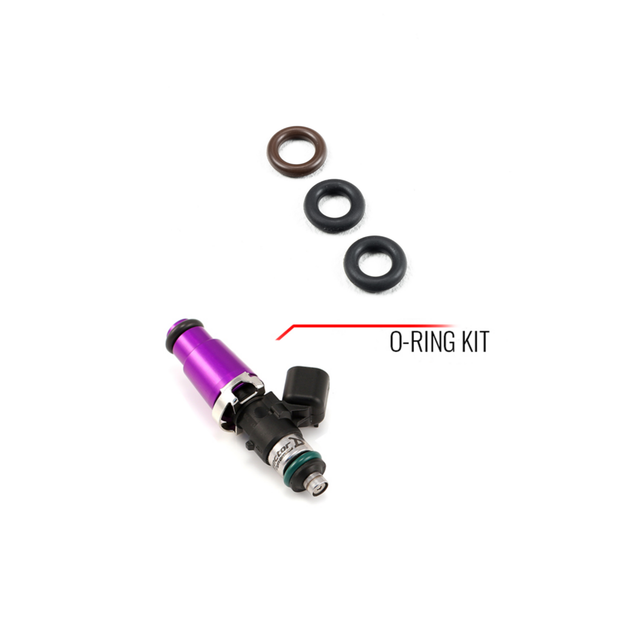 Injector Dynamics O-Ring/Seal Service Kit for Injector w/ 14mm Top Adapter and 14mm Bottom - SK.60.14.14