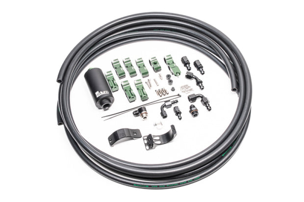 Radium Engineering Early Nissan Fuel Hanger Plumbing Kit Stainless Filter - Boost Factory