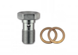 GKTech - Stainless Steel Banjo Bolt with Copper Washers - M10x1.0 - M10X-BNJO