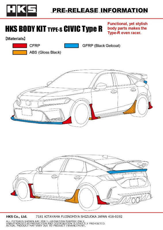 HKS BODY KIT TYPE-S FL5 Duck Tail - 53004-AH004