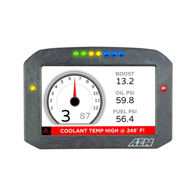 AEM CD-7 Carbon Flush Digital Dash Display - Boost Factory