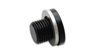 Vibrant M12 x 1.25 Metric Aluminum Port Plug with Crush Washer - 16668