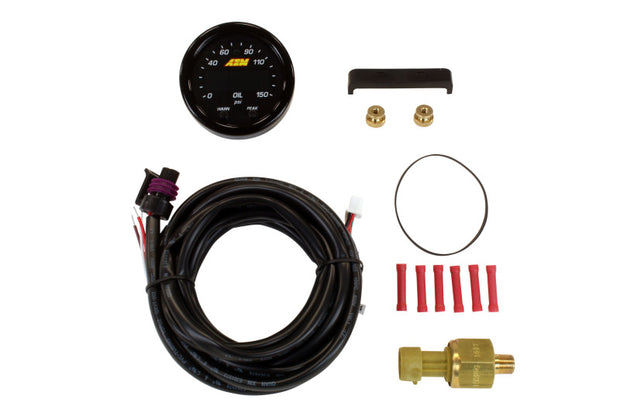 AEM X-Series 0-150 Oil Pressure Gauge Kit - Boost Factory