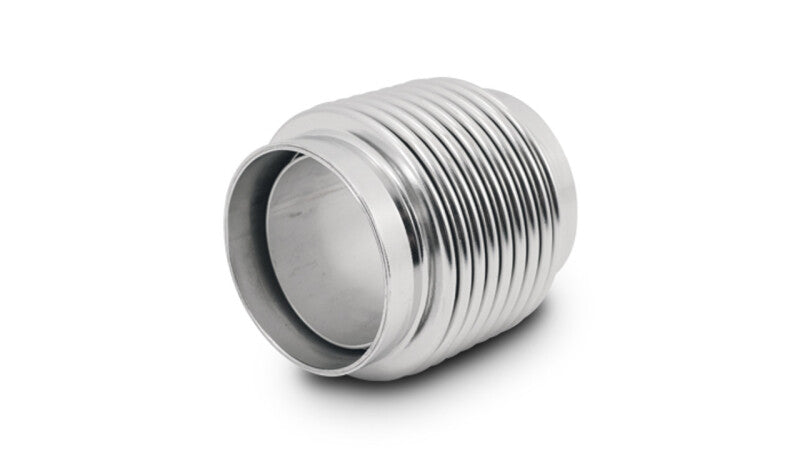 Vibrant 2.25in ID x 3.00in Long 321SS Electro Polished Motorsport Bellows w/Neck & Liner - 69684