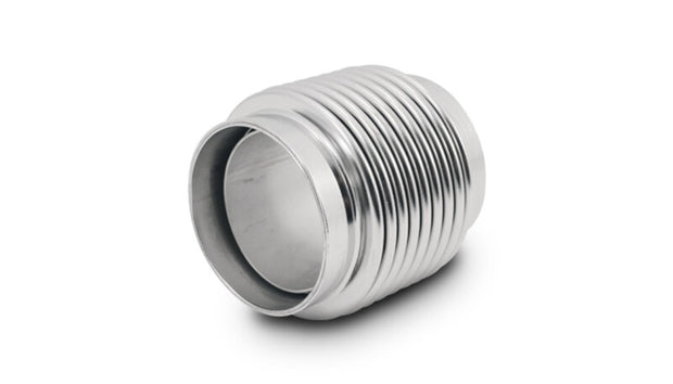 Vibrant 1.50in ID x 2.75in Long 321SS Electro Polished Motorsport Bellows w/Neck & Liner - 69328