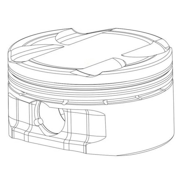 CP Piston & Ring Set for Nissan SR20DE w/ Turbo - Bore (86.5mm) - Size (.5mm) - 8.5:1