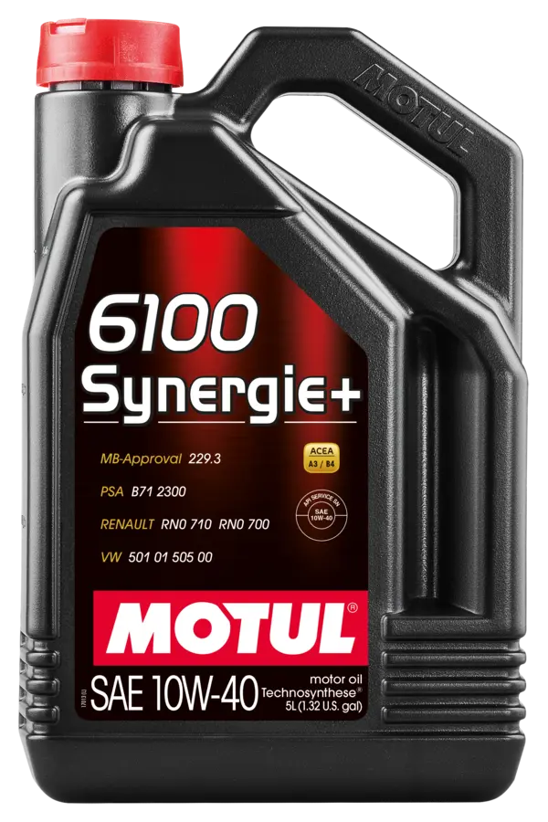 Motul 5L Technosynthese Engine Oil 6100 SYNERGIE+ 10W40 5L - 108647