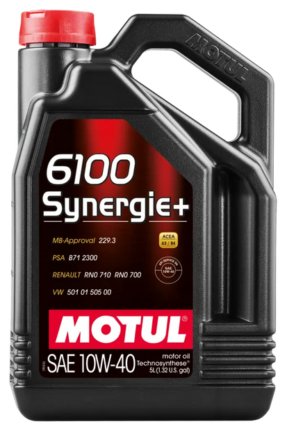Motul 5L Technosynthese Engine Oil 6100 SYNERGIE+ 10W40 5L - 108647