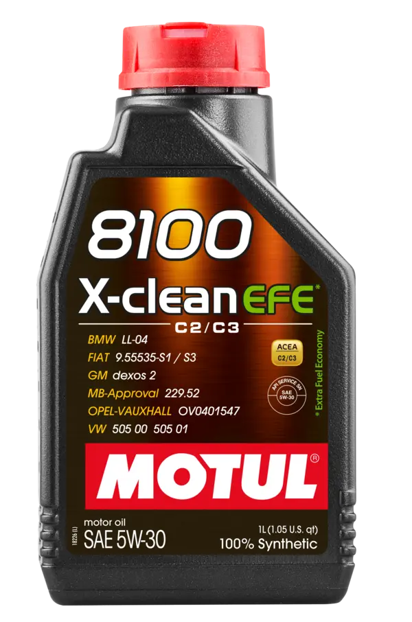 Motul 1L Synthetic Engine Oil 8100 5W30 X-Clean EFE - 109470