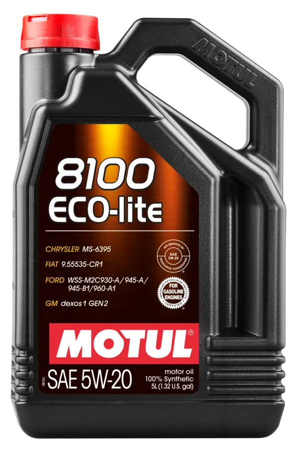 Motul 5L Synthetic Engine Oil 8100 5W20 ECO-LITE- 109104