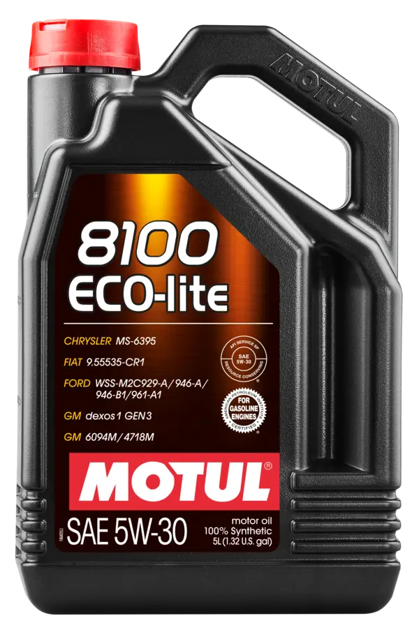 Motul 5L Synthetic Engine Oil 8100 5W30 ECO-LITE - 108214