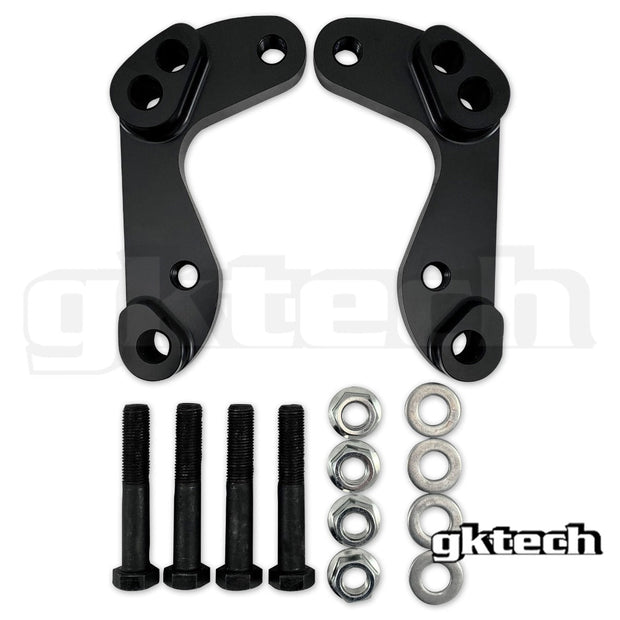 GKTech - Z32/R32/S14/S15 Caliper Bracket To Suit 350z/G35 Brembo Rotors - 350Z-ADPT