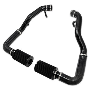 GKTech - Z34 370z/G37 no cut cold air intake kit - Black pipes - 370Z-25BK