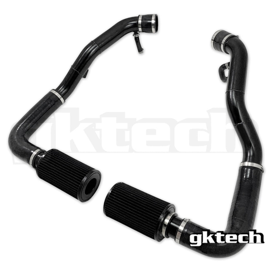 GKTech - Z34 370z/G37 no cut cold air intake kit - Black pipes - 370Z-25BK