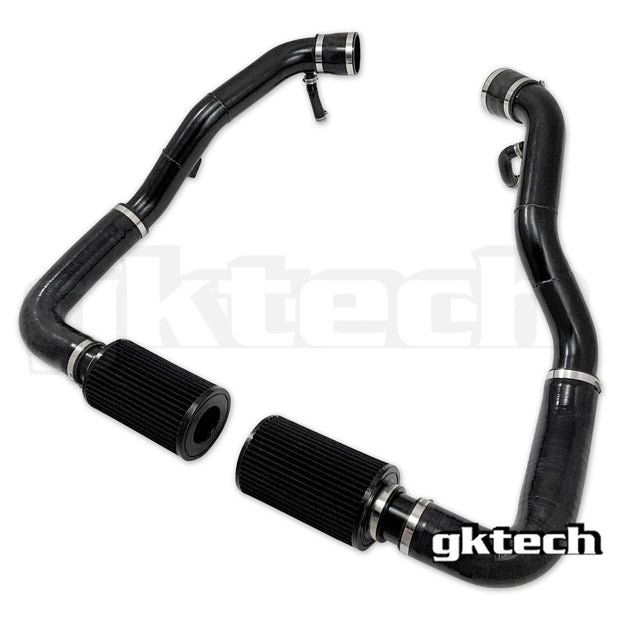 GKTech - Z34 370z/G37 no cut cold air intake kit - Black pipes - 370Z-25BK