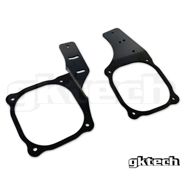 GKTech - G35 vehicle specific e-brake mount - G35 OUTSIDE trim mount - LEFT side of console - G35X-HBKL