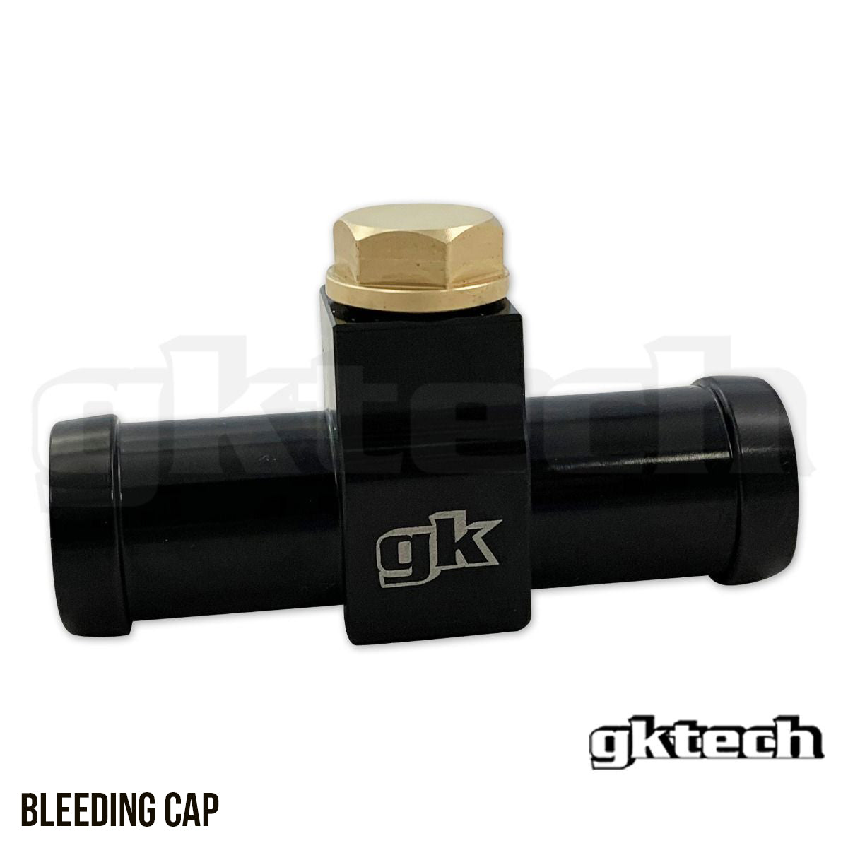 GKTech - Z33 350z/Z34 370z aluminium coolant bleeder port - Coolant bleeder port + 8mm barb outlet - CLNT-8BRB