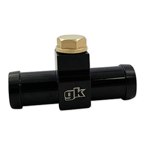 GKTech - Z33 350z/Z34 370z aluminium coolant bleeder port - Coolant bleeder port + 8mm barb outlet - CLNT-8BRB