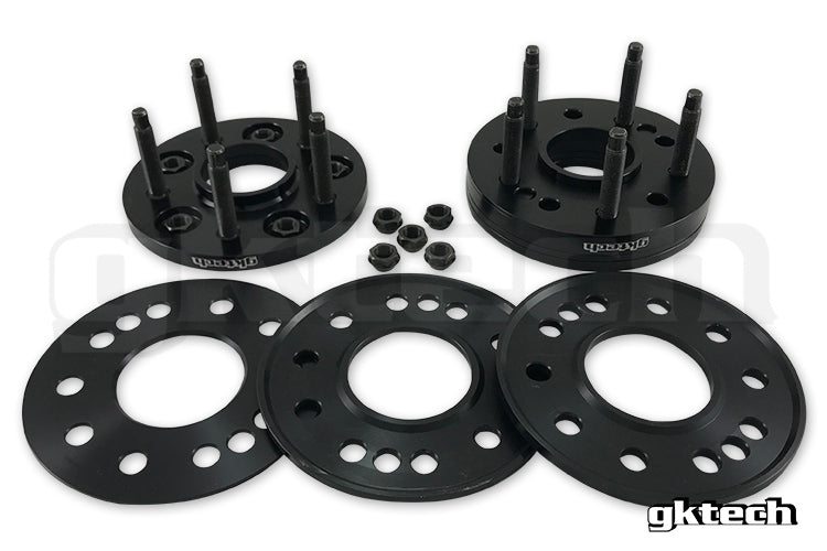 GKTech - 5x114.3 spacers 15mm > 30mm 8 piece set - spcr-5114