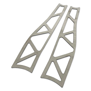 GKTech - 240sx/Skyline chassis (RWD) Front LCA weld in reinforcement plates - OEM Length - SCHA-OEMX