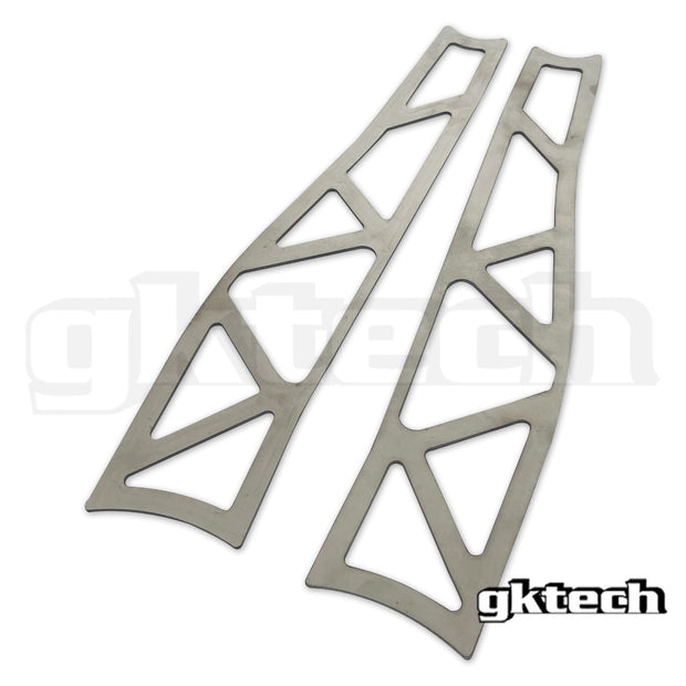 GKTech - 240sx/Skyline chassis (RWD) Front LCA weld in reinforcement plates - 30mm extension - SCHA-30MM