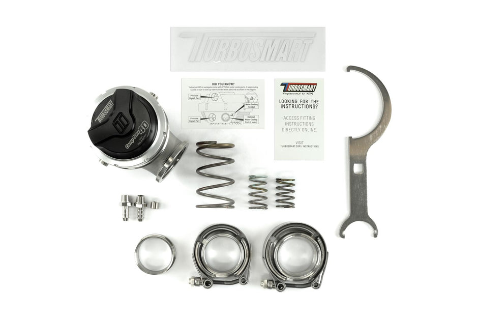 Turbosmart GenV CompGate40 7psi Wastegate (Black) - TS-0552-1002 - view 5