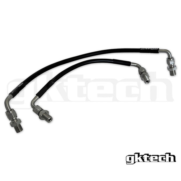 GKTech - Z34 370z Power steering hard line replacements (pair) - LHD - Z34X-PSLH