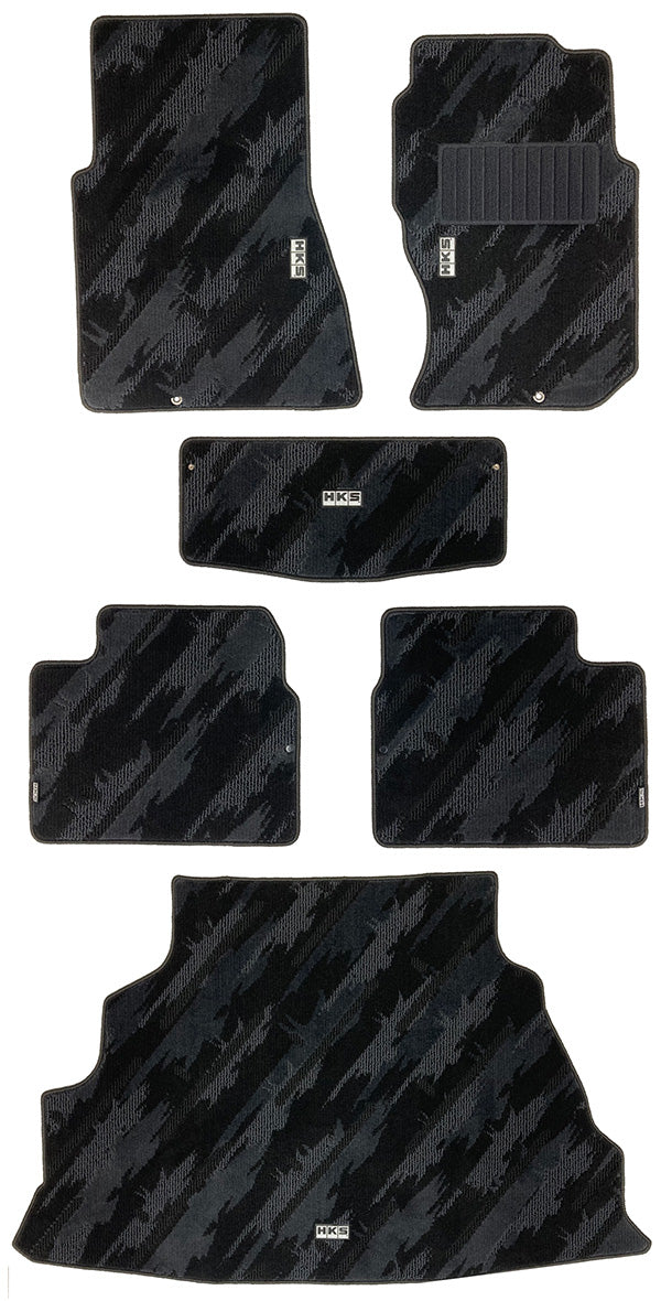 HKS oil color floor mat set for Nissan Skyline GT-R BNR32, 53001-AN036
