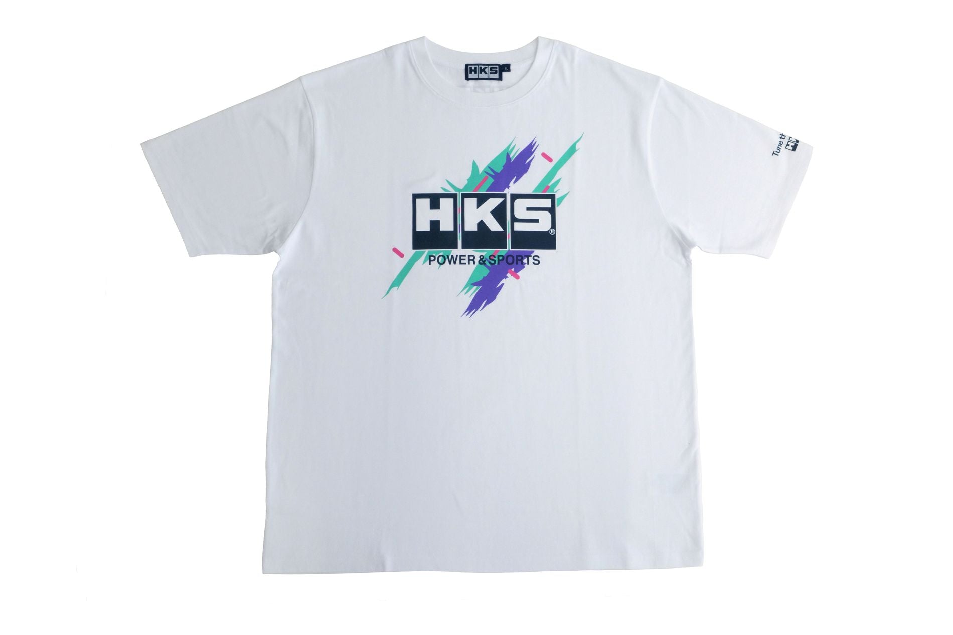 HKS T-SHIRT SUPER RACING WHITE 2L - 51007-AK650