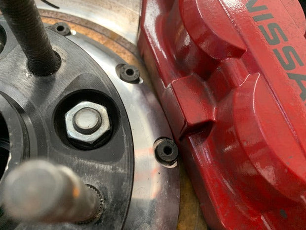 GKTech - HFM.Parts 354mm Z34 370z front 2 piece slotted rotors (SOLD AS A PAIR) - Z3544932