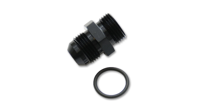 Vibrant -6AN Flare to AN Straight Cut Thread (7/8-14) with -10 ORB O-Ring Adapter Fitting - 16828