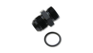 Vibrant -6AN Flare to AN Straight Cut Thread (7/8-14) with -10 ORB O-Ring Adapter Fitting - 16828