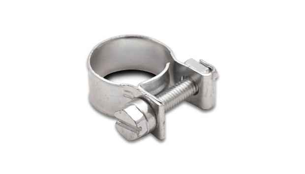 Vibrant Inj Style Mini Hose Clamps 15-17mm clamping range Pack of 10 Zinc Plated Mild Steel - Boost Factory
