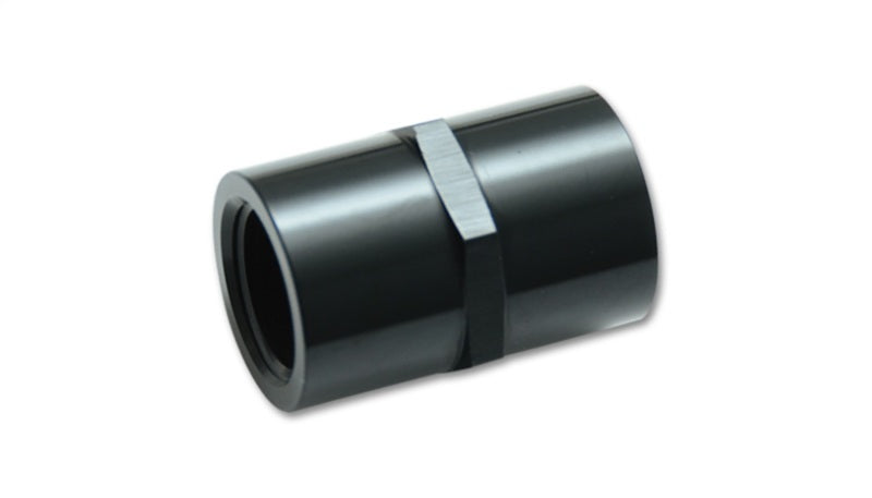 Vibrant 3/8in NPT Female Pipe Coupler Fitting - Aluminum - Boost Factory