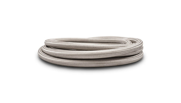 Vibrant Stainless Steel Braided Flex Hose w/PTFE Liner AN -6 (150ft Roll) - Boost Factory