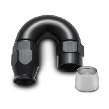 Vibrant -6AN 180 Degree Elbow Hose End Fitting for PTFE Lined Hose - 28806 - Boost Factory