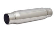 Vibrant SS Resonator (Standard Design) 3in Inlet/Outlet x 18in Long - Boost Factory