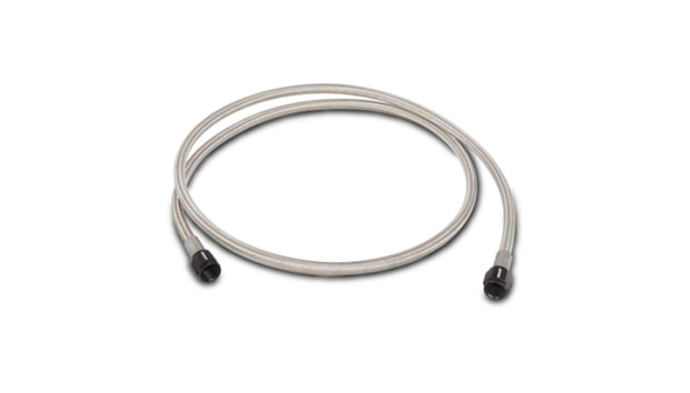 Vibrant Univ Oil Feed Kit 4ft Teflon lined S.S. hose with two -4AN female fittings preassembled - Boost Factory