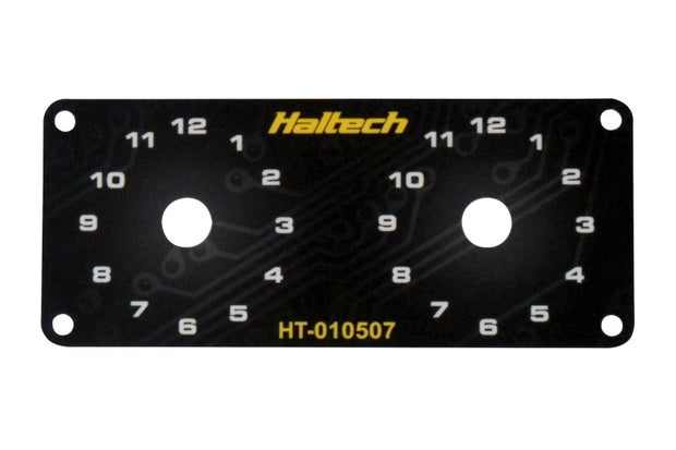 Haltech Dual Switch Panel w/Yellow Knob - HT-010507