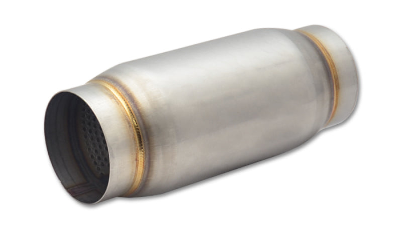 Vibrant SS Race Muffler 3.5in inlet/outlet x 9in long - Boost Factory