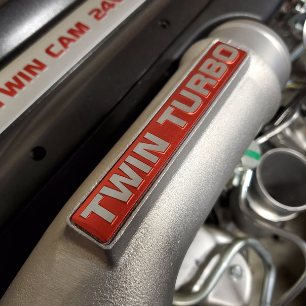Genuine Nissan RB26DETT Twin Turbo Merge Pipe Decal Emblem 13291-05U10