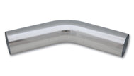 Vibrant 1in O.D. Universal Aluminum Tubing (45 Degree Bend) - Polished - 2118