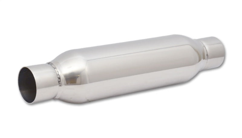 Vibrant SS Resonator (Standard Design) 2.5in inlet/outlet x 18in long - Boost Factory