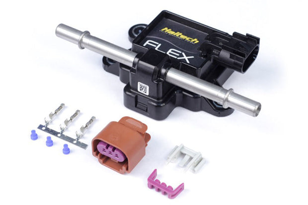 Haltech Flex Fuel Composition Sensor for 3/8 (GM Spring Lock) Fittings w/Plug & Pins - Boost Factory