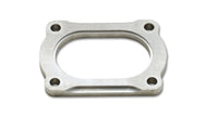 Vibrant T304 SS 4 Bolt Flange for 3.5in O.D. Oval tubing