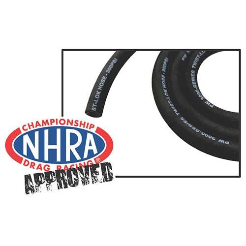 Performance World - 300008 3000-Series 300PSI Non-Woven Fuel Hose NHRA Accepted. Sold/ft.