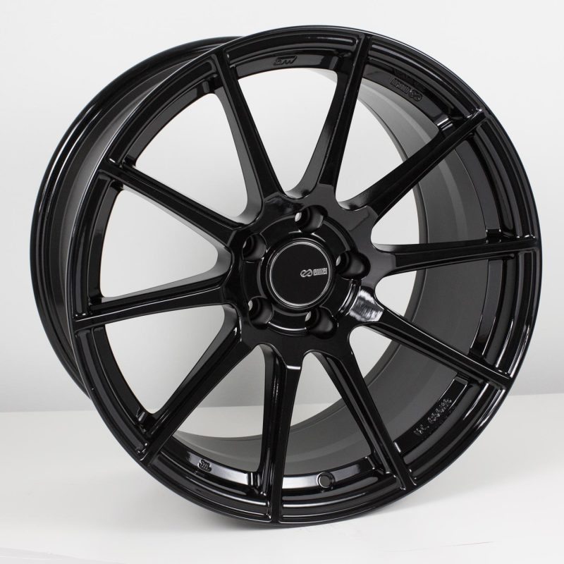 Enkei TS10 18x8.5 5x114.3 35mm Offset 72.6mm Bore Black Wheel - Boost Factory